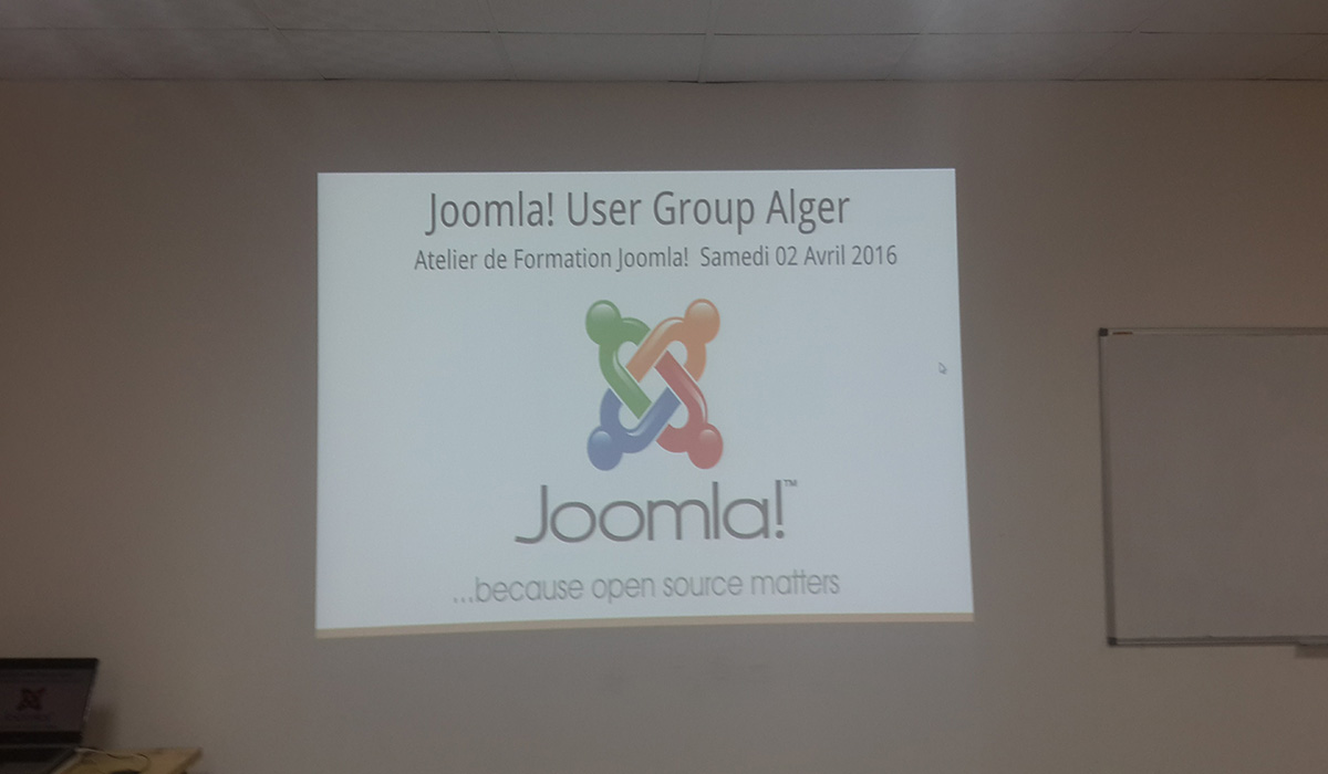 Atelier de formation Joomla! Alger